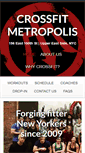 Mobile Screenshot of crossfitmetropolis.com