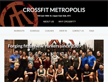 Tablet Screenshot of crossfitmetropolis.com
